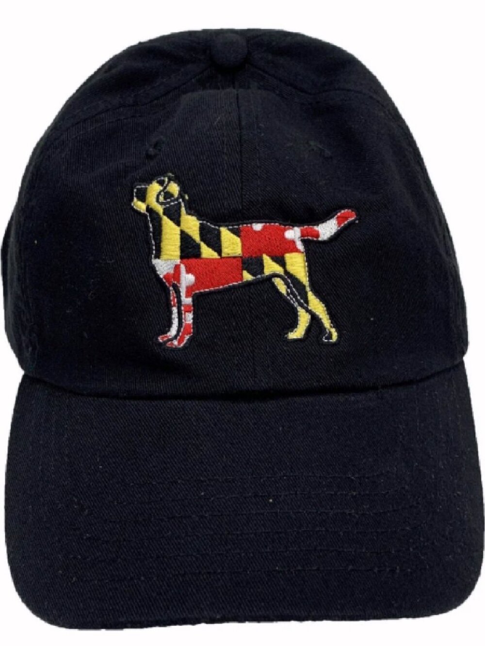 Maryland Flag Embroidered Dog Silhouette Cap Hat NEW Fast Ship